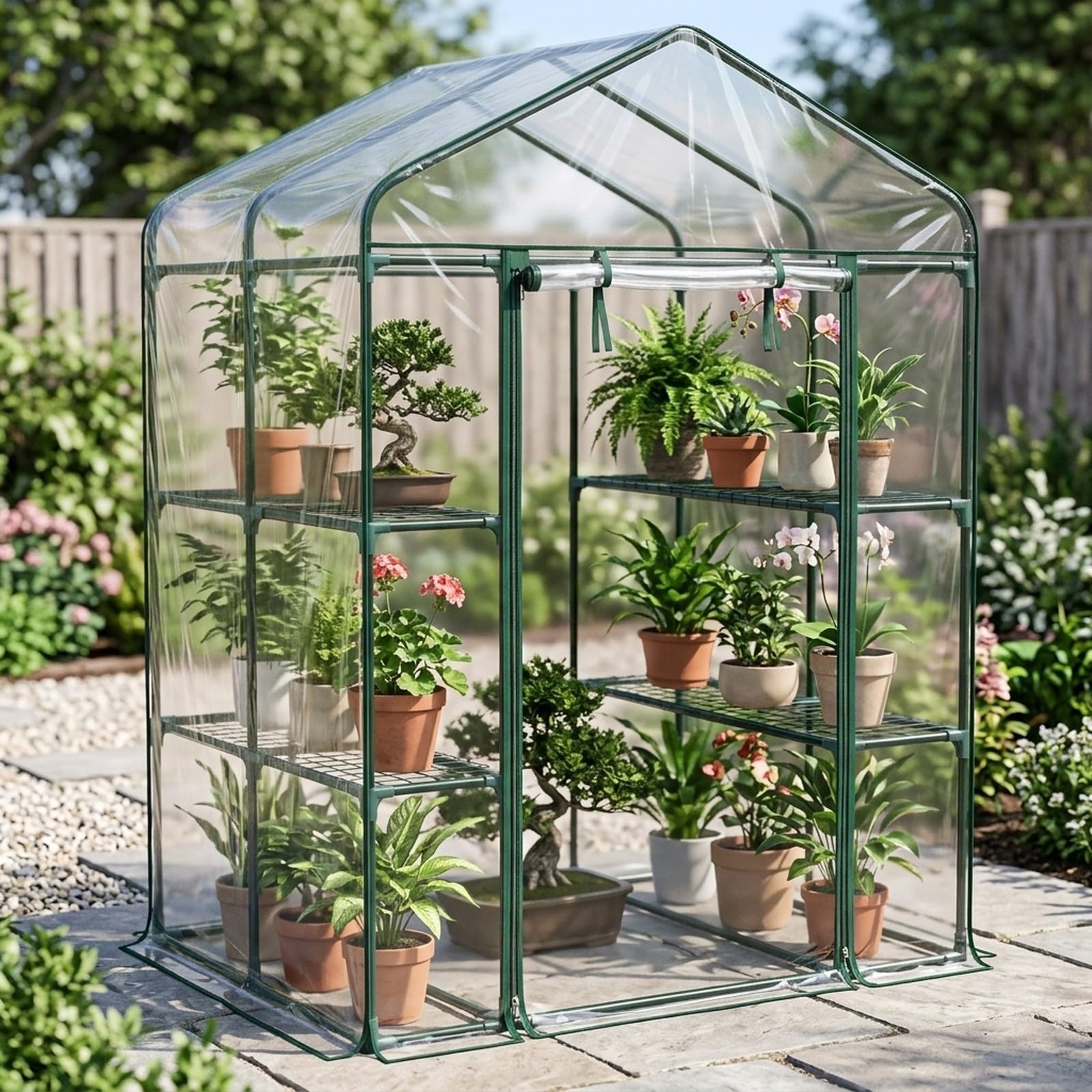 Telo Serra PVC 143x143x195cm per trasparente Telo Serra PVC(green)