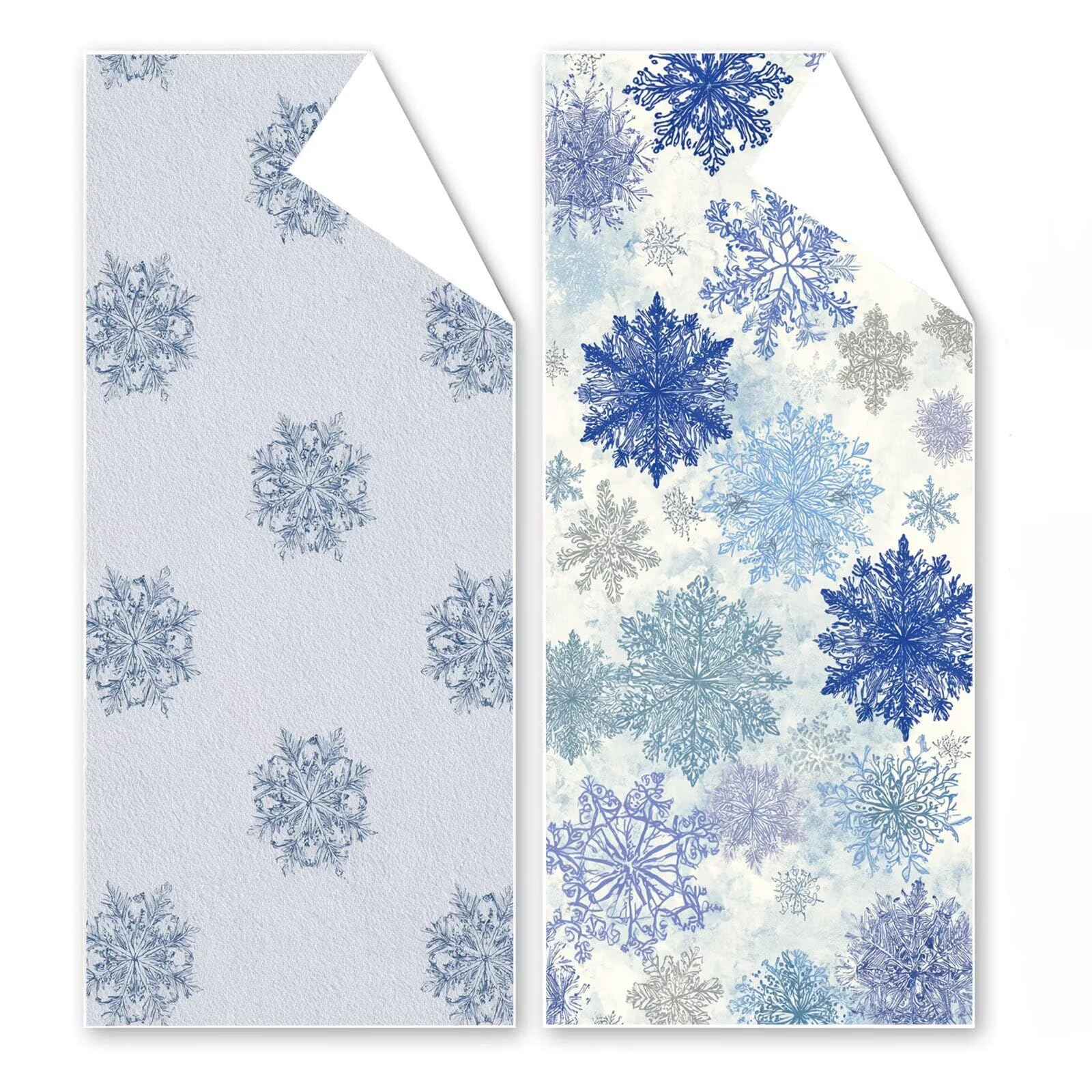 Telo Mare Microfibra 90x180 cm Telo Mare Grande, Asciugamano Palestra Assorbente Asciugatura Rapida, Asciugamano Mare Antisabbi Stuoia Spiaggia per Piscina, Campeggio, Viaggio - Fiocchi Neve G1-366