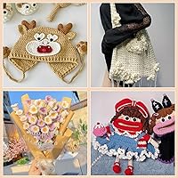 Vista 6 de Pnytty Kit de Ganchillo para Principiantes Adultos, Kit de Tejido de Inicio de 107 piezas Incluye Hilo de Ganchillo, Ganchos de Ganchillo