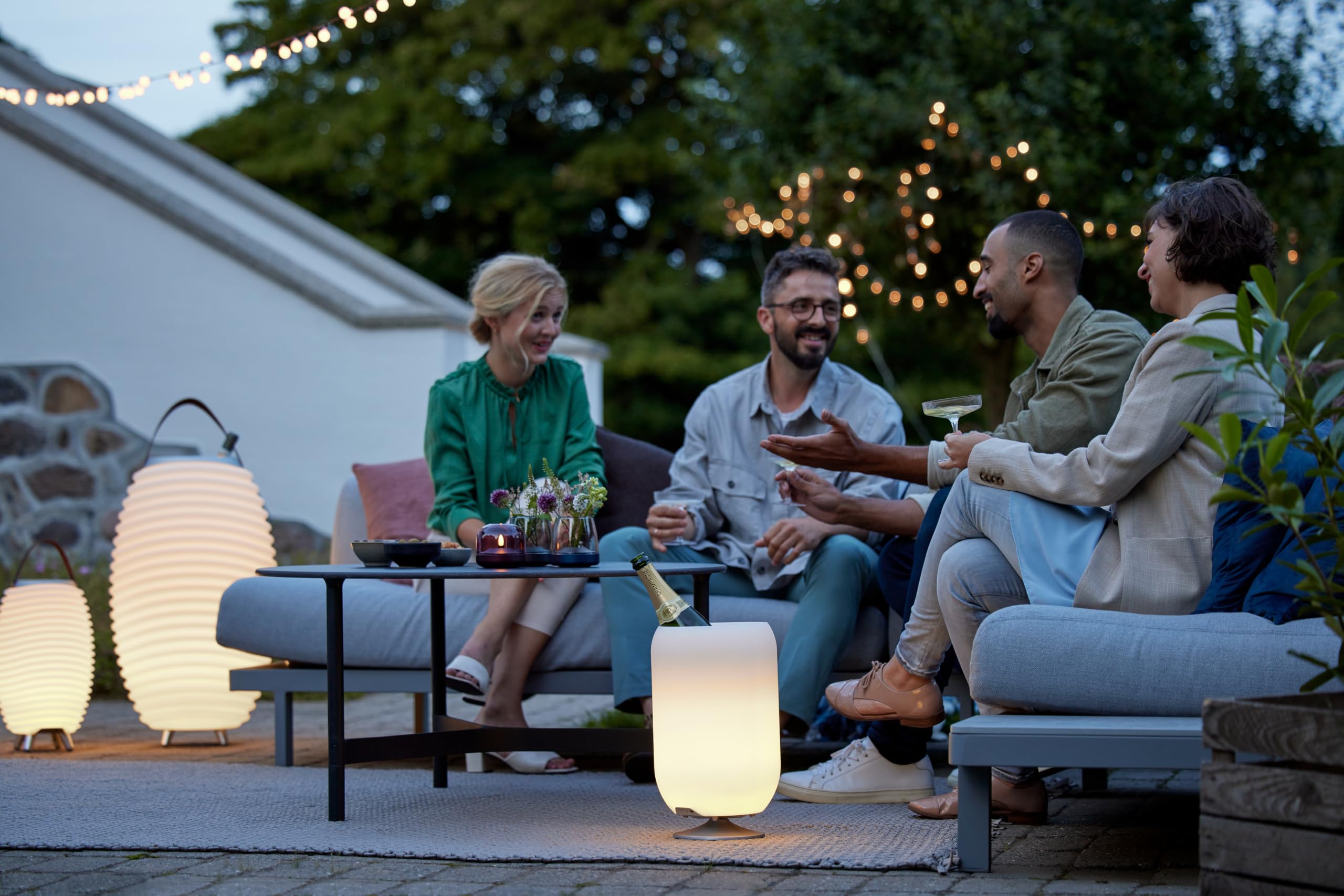 Kooduu Synergy 65 - Enceinte Bluetooth avec Lampe - Refroidisseur à Vin