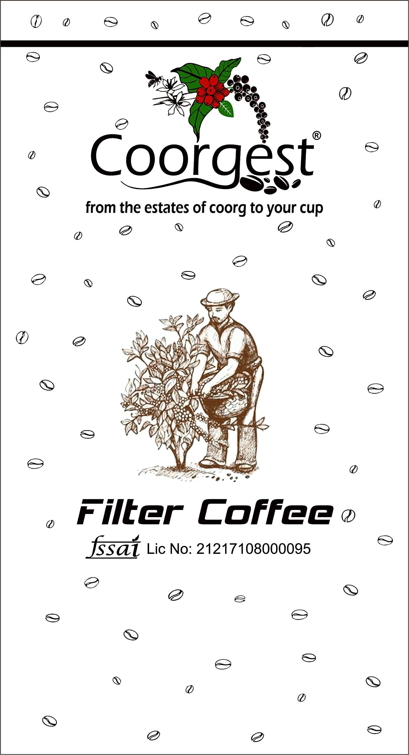 Coorgest Filter Coffee Powder City Roast 70% coffee 30% chicory Blend 500 grams