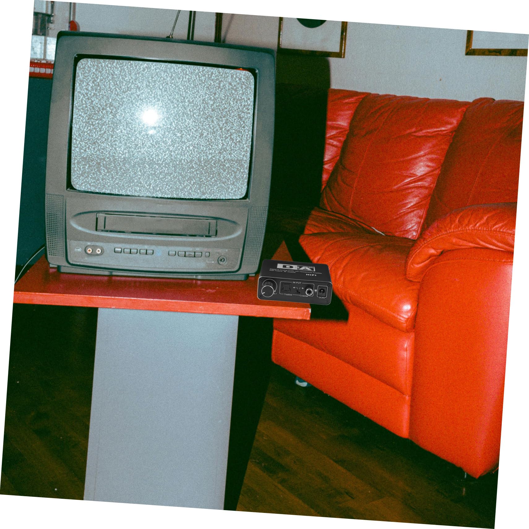 SECFOU Convertitore Digitale-analogico Audio Compatto Adattatore Portatile Per Tv e Stereo Facilita La Conversione Di Segnali Digitali Audio Analogico Include Cavi Necessari