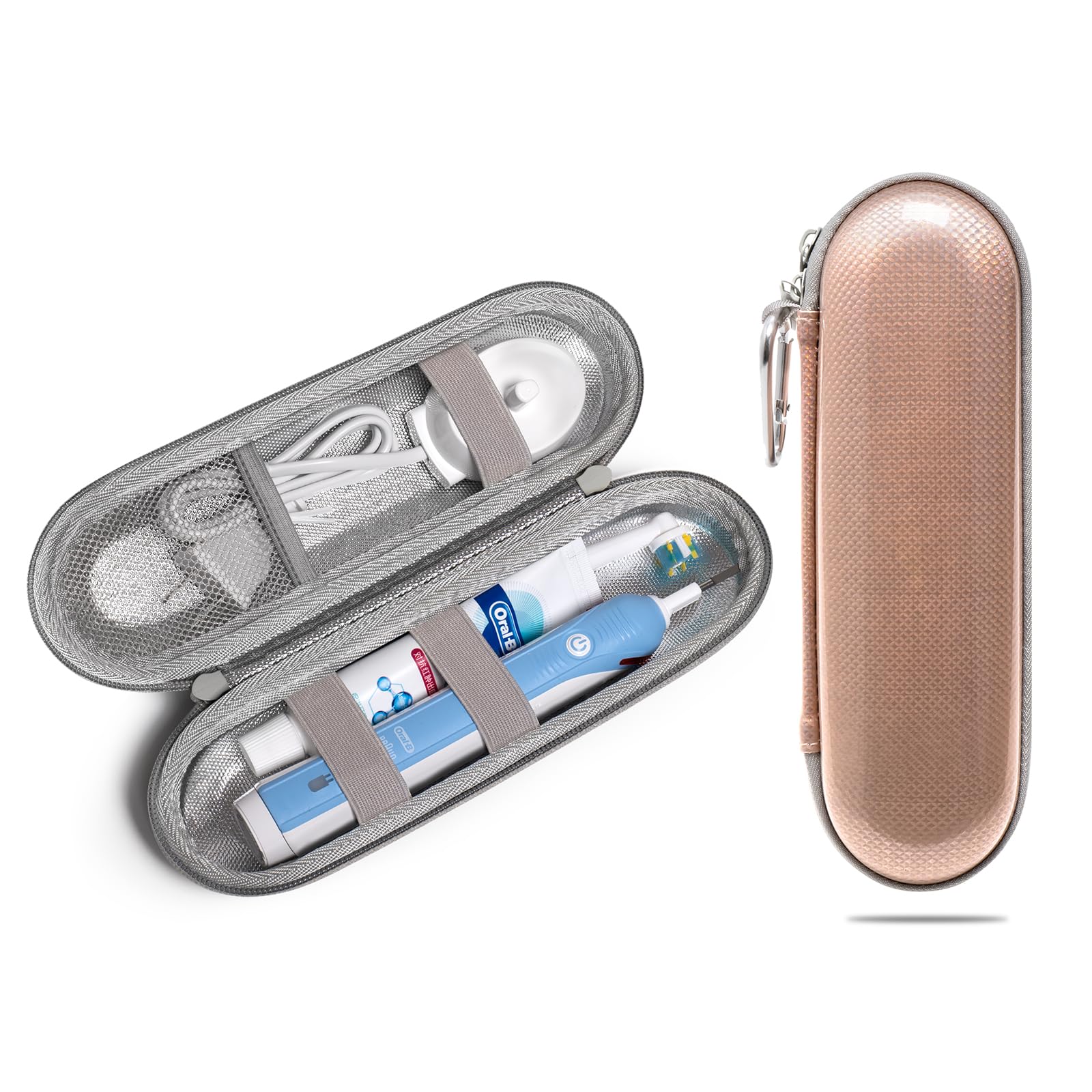 Nincha Hard Shell Durable EVA Electric Toothbrush Case - Waterproof PU Surface Layer with Shockproof EVA Material and Moisture Resistant Tin Foil