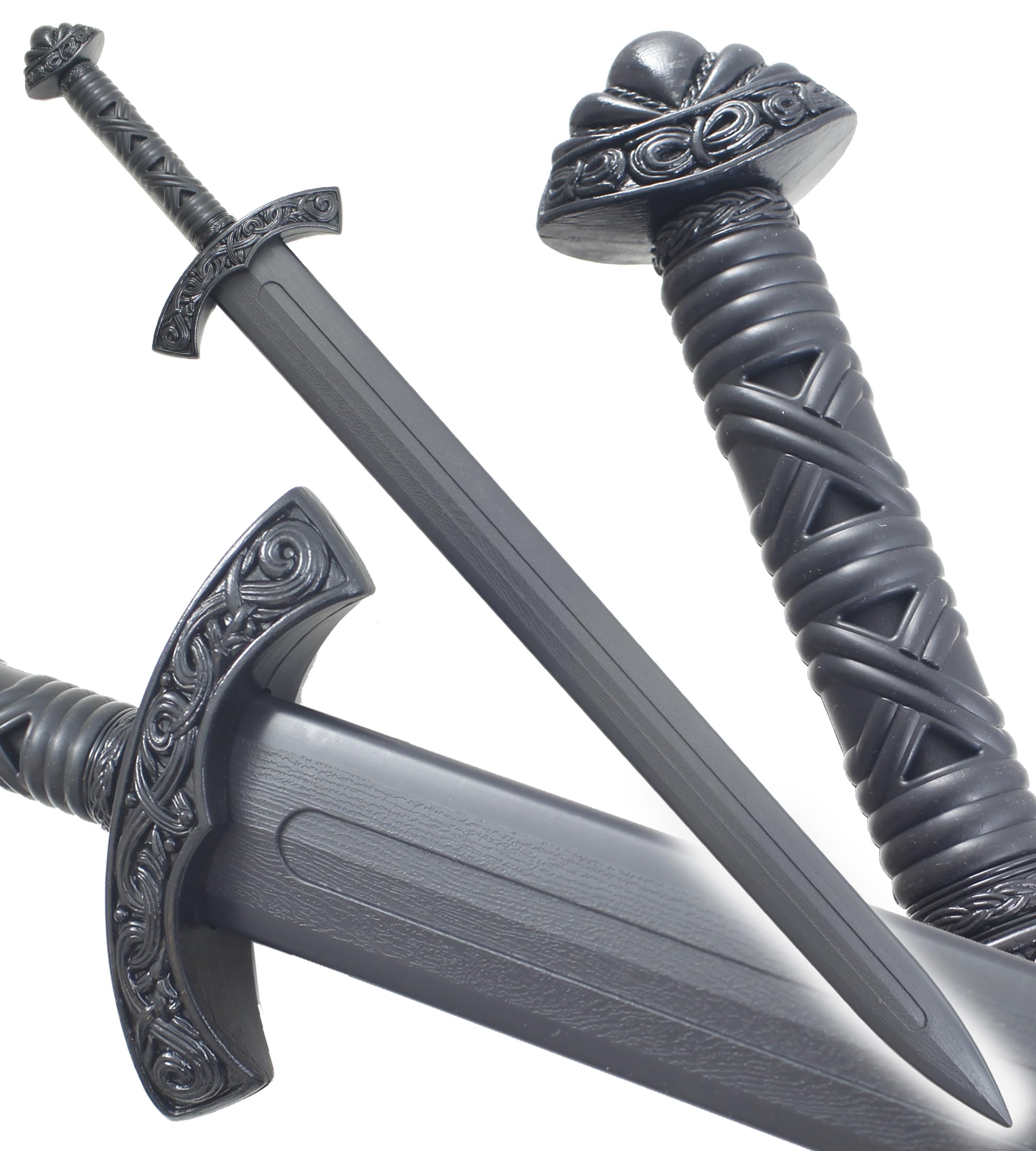 Epee Plastique Medievale a 1 Main Lancelot Sabre en Polypropylene Entrainement Cosplay