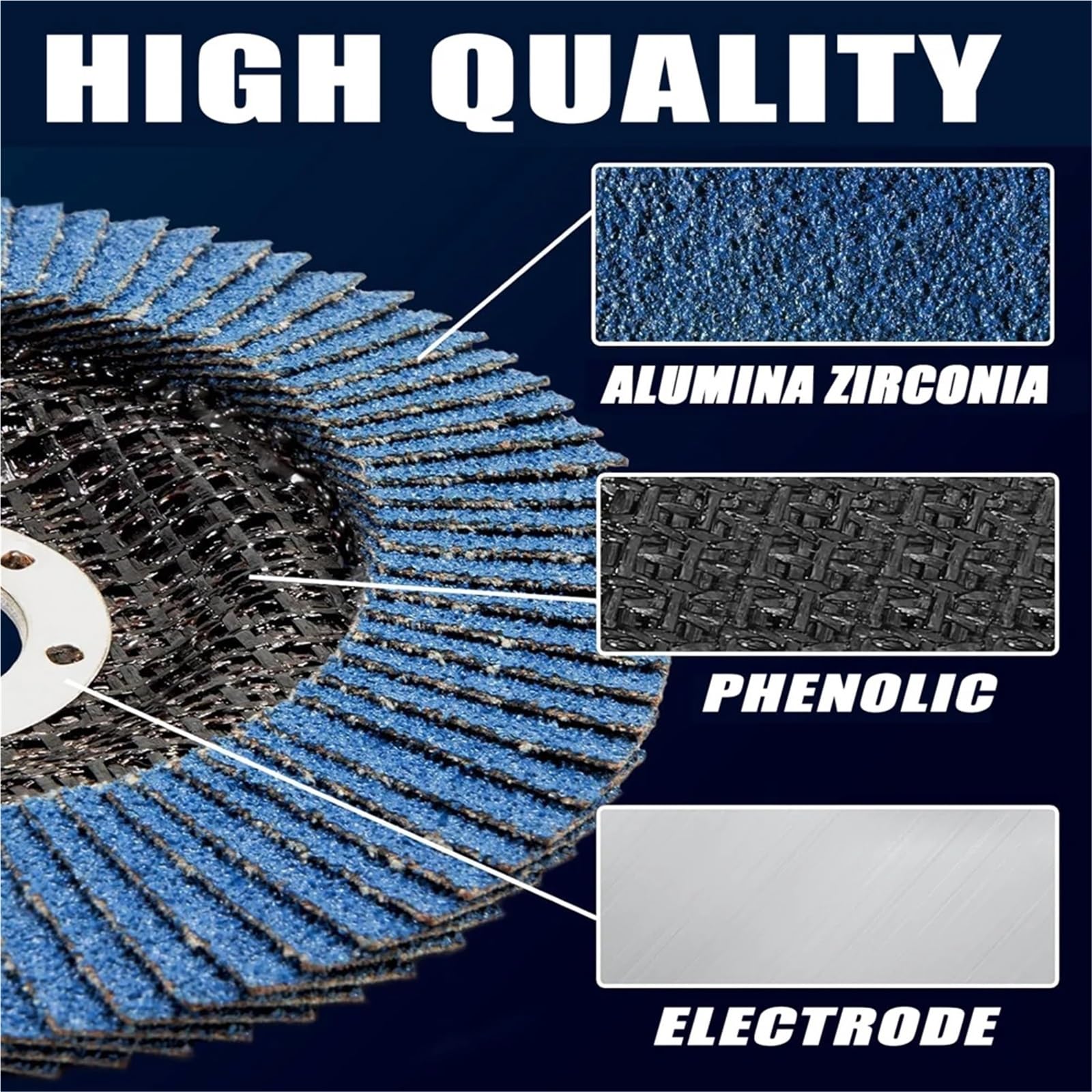 Tarcze listkowe szlifierki kątowej cyrkonu 115mm 1/3/9szt - 40/60/80/120 Tarcze ścierne do szlifowania ściernego(Grit 40,9pcs)