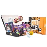 Sweet Buddies Halloween S&uuml;&szlig;igkeiten Lolli-Mix-Box mit 32 Becky&acute;s Lollies - Swirl-Lolli, Creepy Finger, Scary Pops, Creepy tatsty Bones, Geisteraufkleber - 500gr, Lollipos, s&uuml;ssigkeiten - glutenfrei