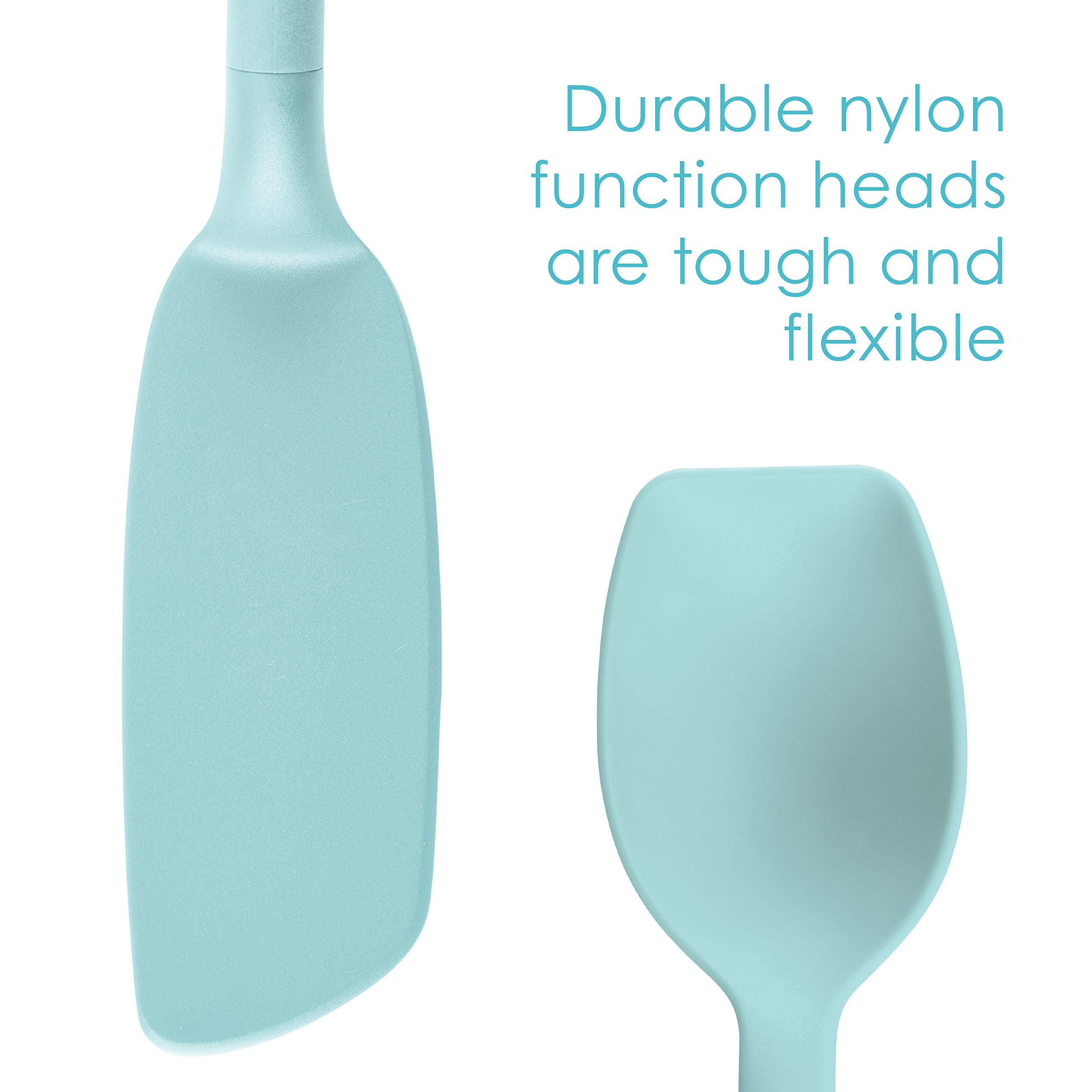 Rachael 47779 Pfannenwender aus Nylon, Nylon, hellblau, 3 Stück
