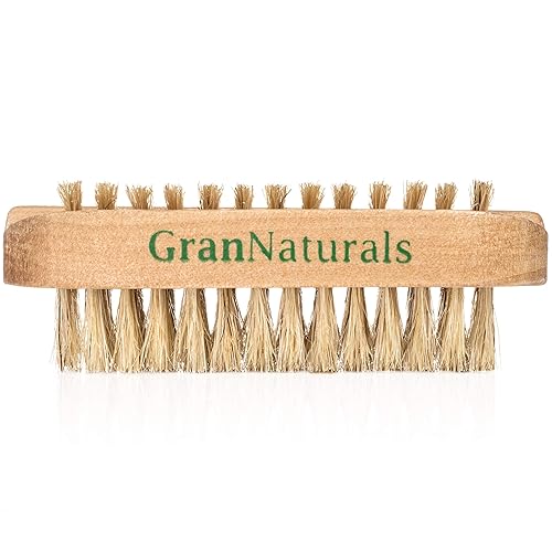 GranNaturals Cepillo de uñas para dedos y dedos – Cepillo de manos y pies para limpiar cutículas de uñas y pies – Herramienta de limpieza de madera