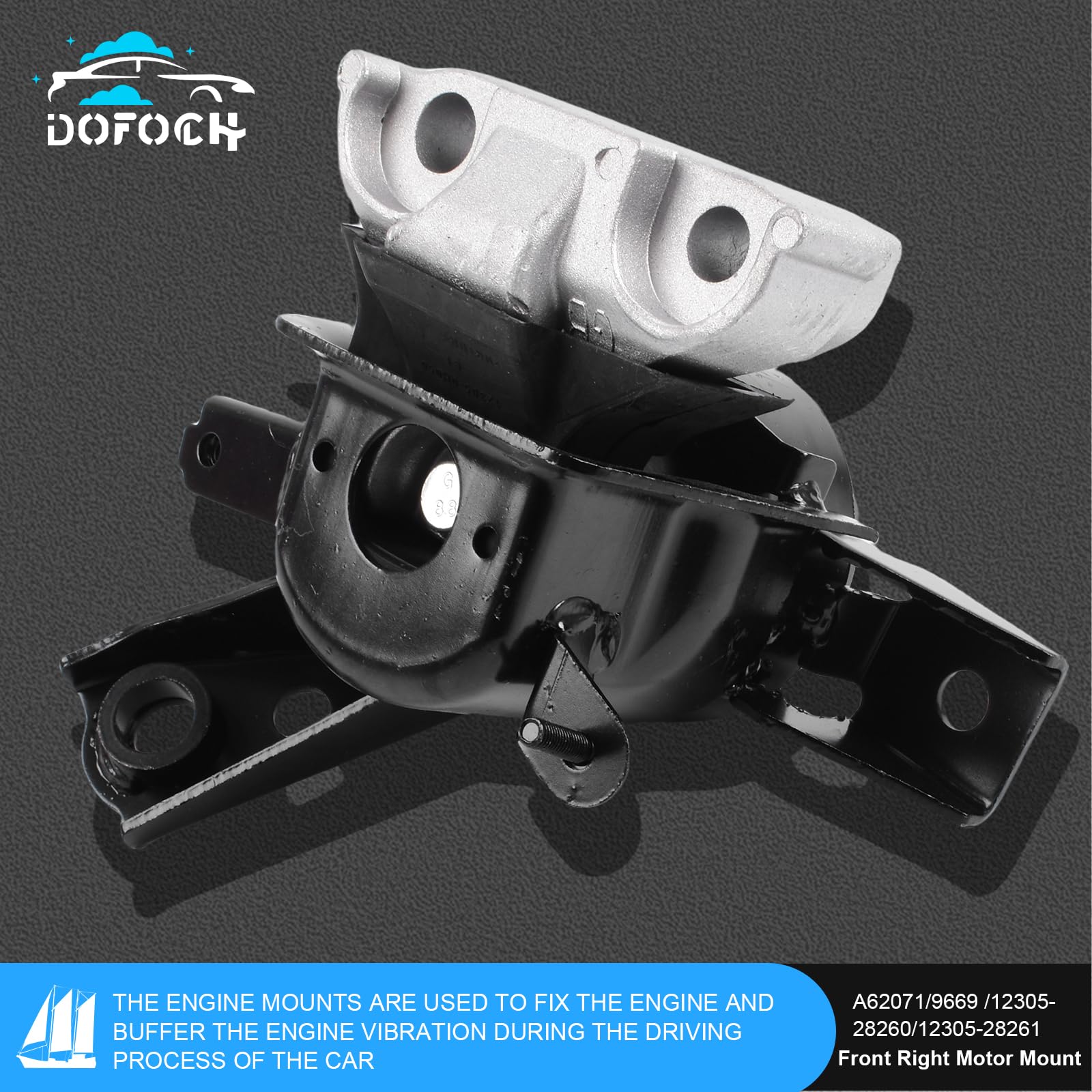 DOFOCH Engine Motor Mount & Trans Mount Fit for 2008-2015 Toyota