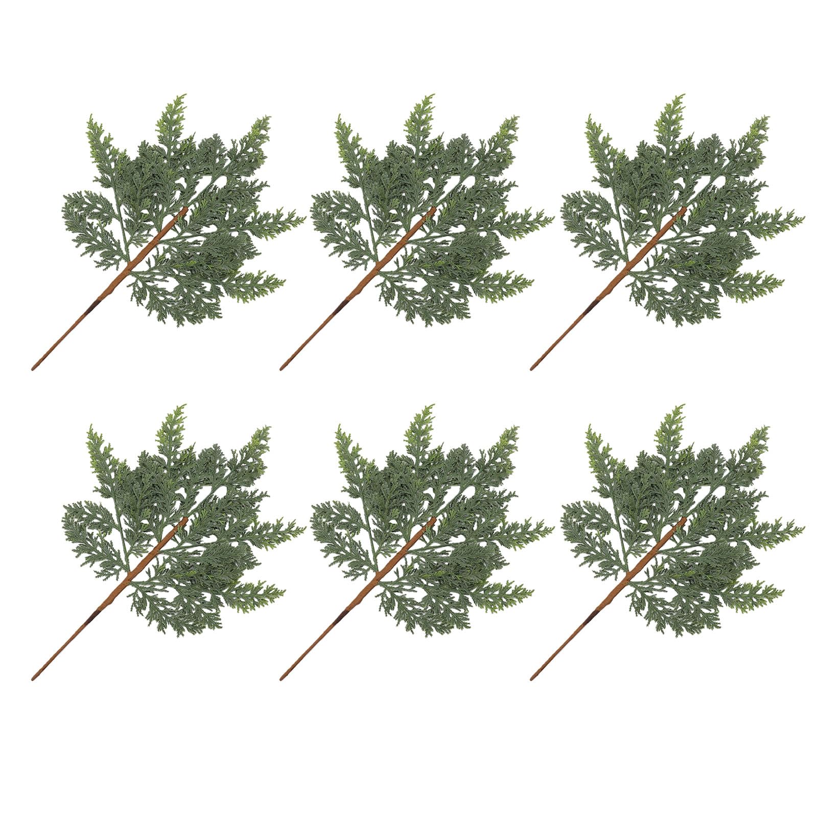 Fdit Künstliche Tannenzweige, Weiche Grüne Zweige aus PE, 45 cm, for | PE-Weichgummi-Kiefernzweige, Naturgetreue Nadeln, Biegsame Stiele für Deko