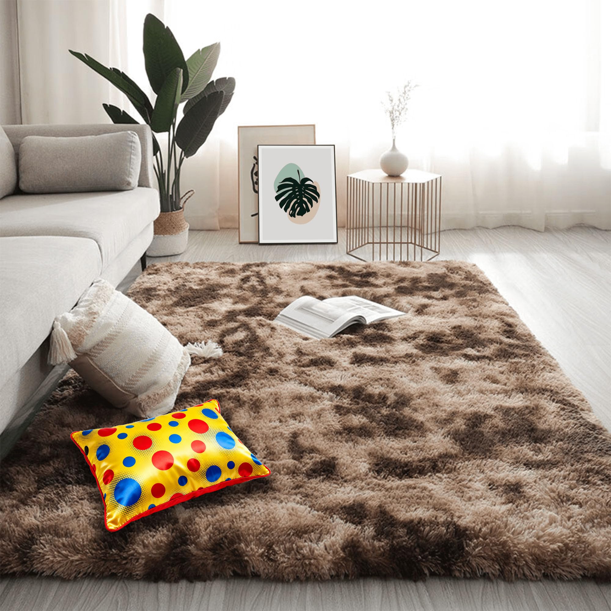 Tapis de salon 230 x 340 cm antidérapant pour éviter les glissades au sol