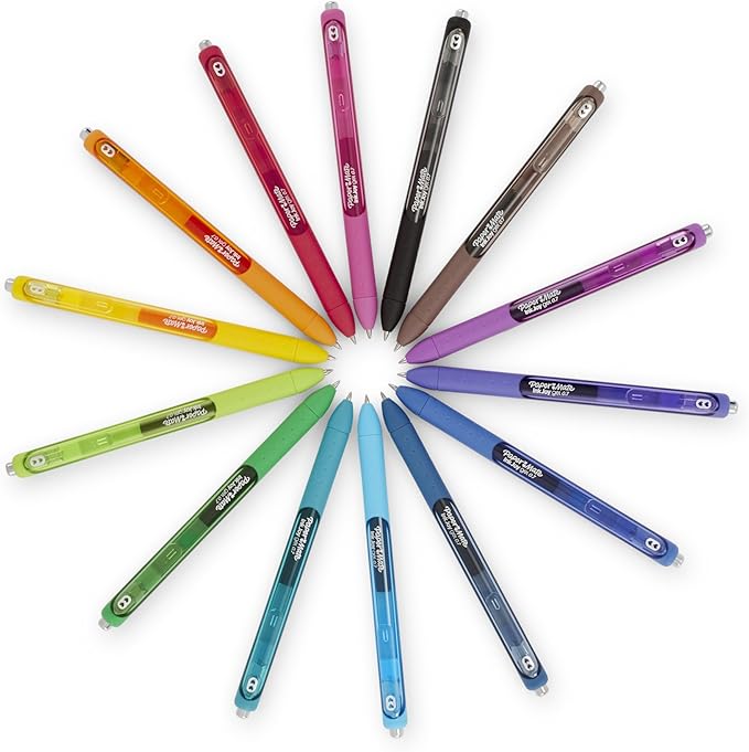 Paper Mate InkJoy Gel Bolígrafos Azul Puro Punta Mediana 12 Unidades miniatura 9