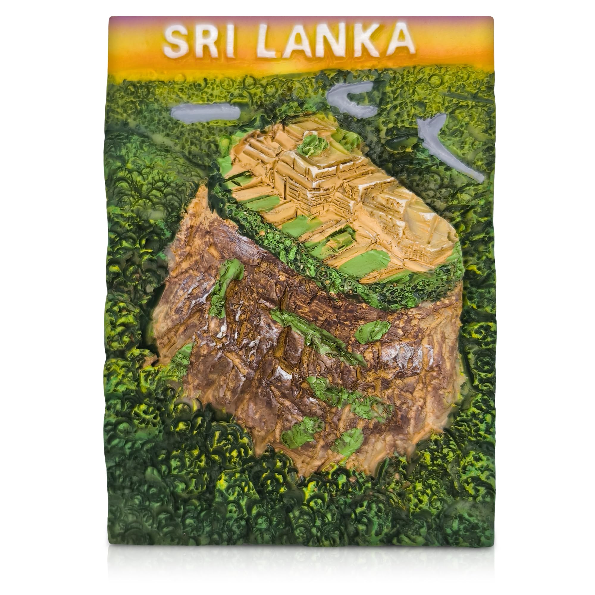 Maxi-Solutions Sri Lanka Stunning 3D Fridge Magnet Featuring Tiger’s Nest Monastery, Paro Taktsang, The Iconic Cliffside Temple Of Bhutan (Sri Lanka)