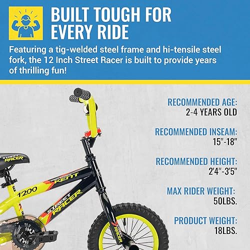 Miniatura 5 de Kent Bicicleta Street Racer, 12 pulgadas