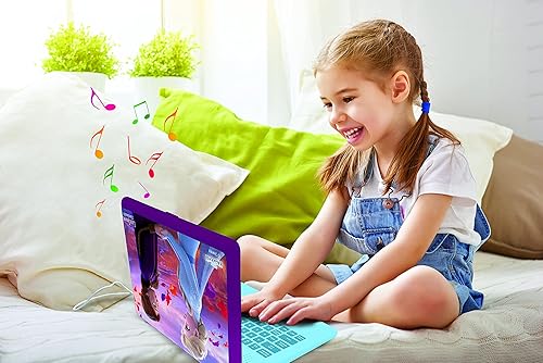 Miniatura 4 de LEXIBOOK, Portátil congelado, educativo y bilingüe italianoinglés, juguete para niñas con 124 actividades para aprender, jugar juegos y música con