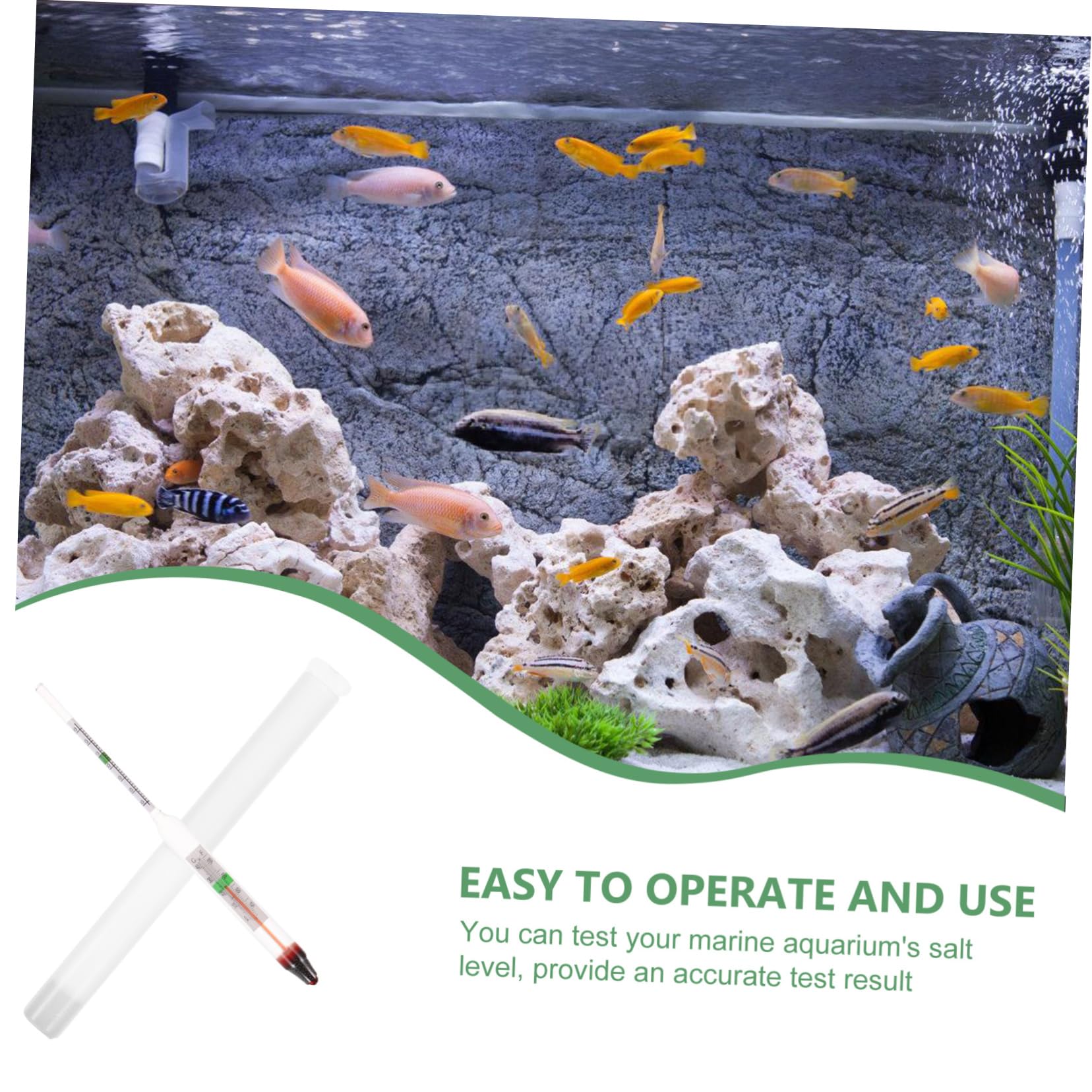UPKOCH 10 Sätze Salzgehaltmesser für Meerwasser Messgerät Dichte Hydrometer digital Meeresaquarium Hydrometer Salzwasseraquarium Tank Salzwasser-Hydrometer Salzwasseraquariumzubehör Glas