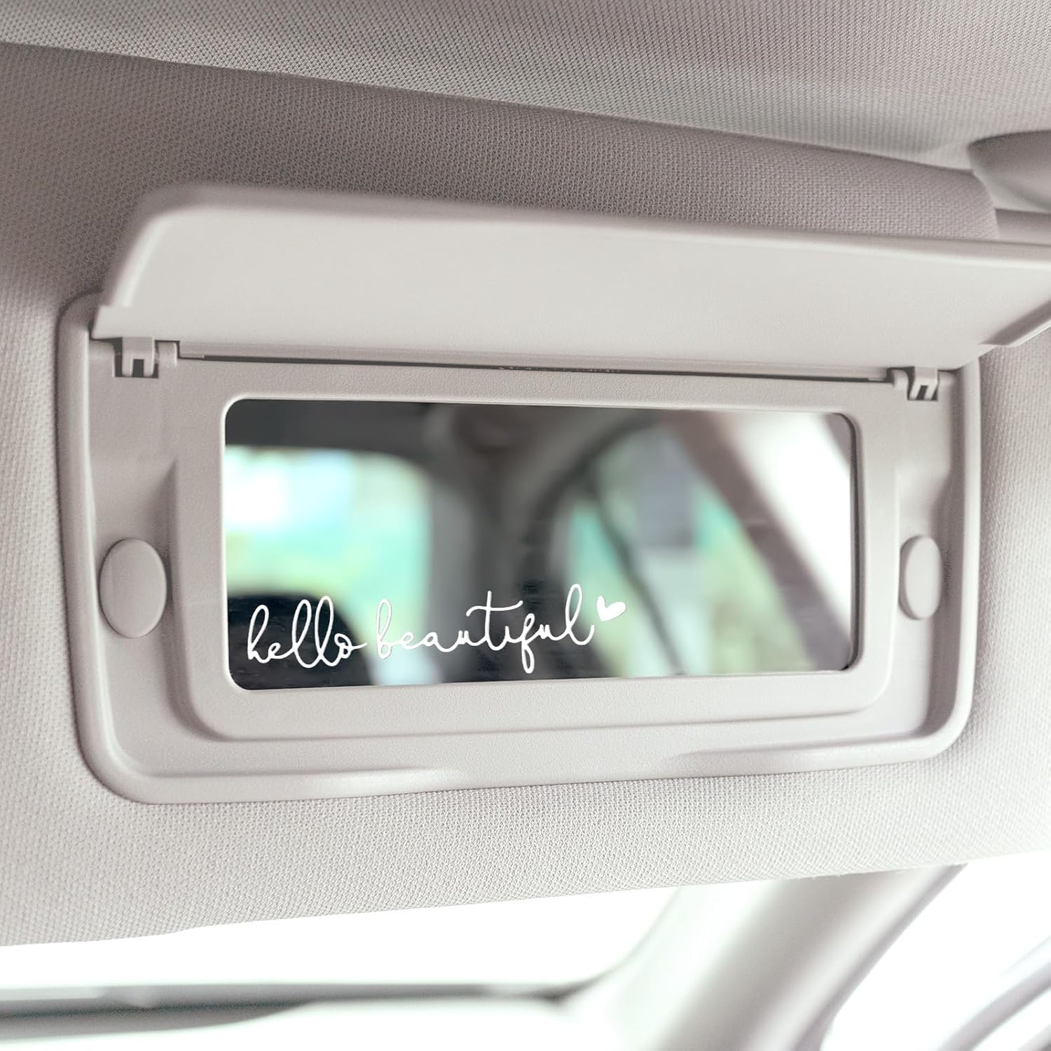 Cute Car Stickers for Women 6 Sets Hello Beautiful Rearview Mirror Decal Vinyl Tumbler Sticker Personalized Auto Decals Affirmation Reminder Decoration for Tumbler Water Bottle Laptop Bumper - Image 6