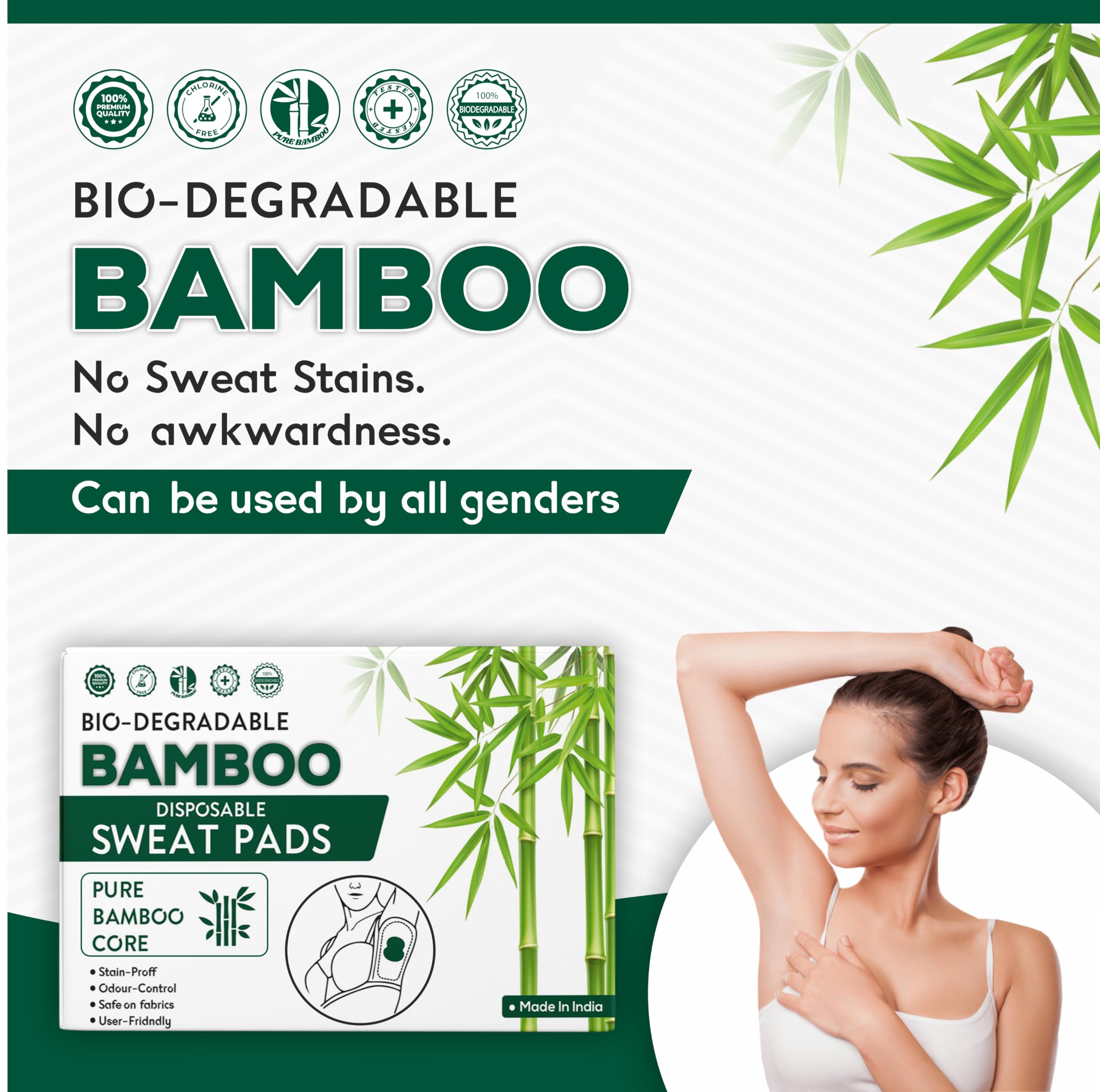 ELON Sweat Pads for Underarms For Women & Men | 30 Pads | For Underarm Sweat Stains & Foul Odour | Armpit pads | Prevents Stains | Breathable And Deodorizing | Self Adhesive Glue | blouse pad 4