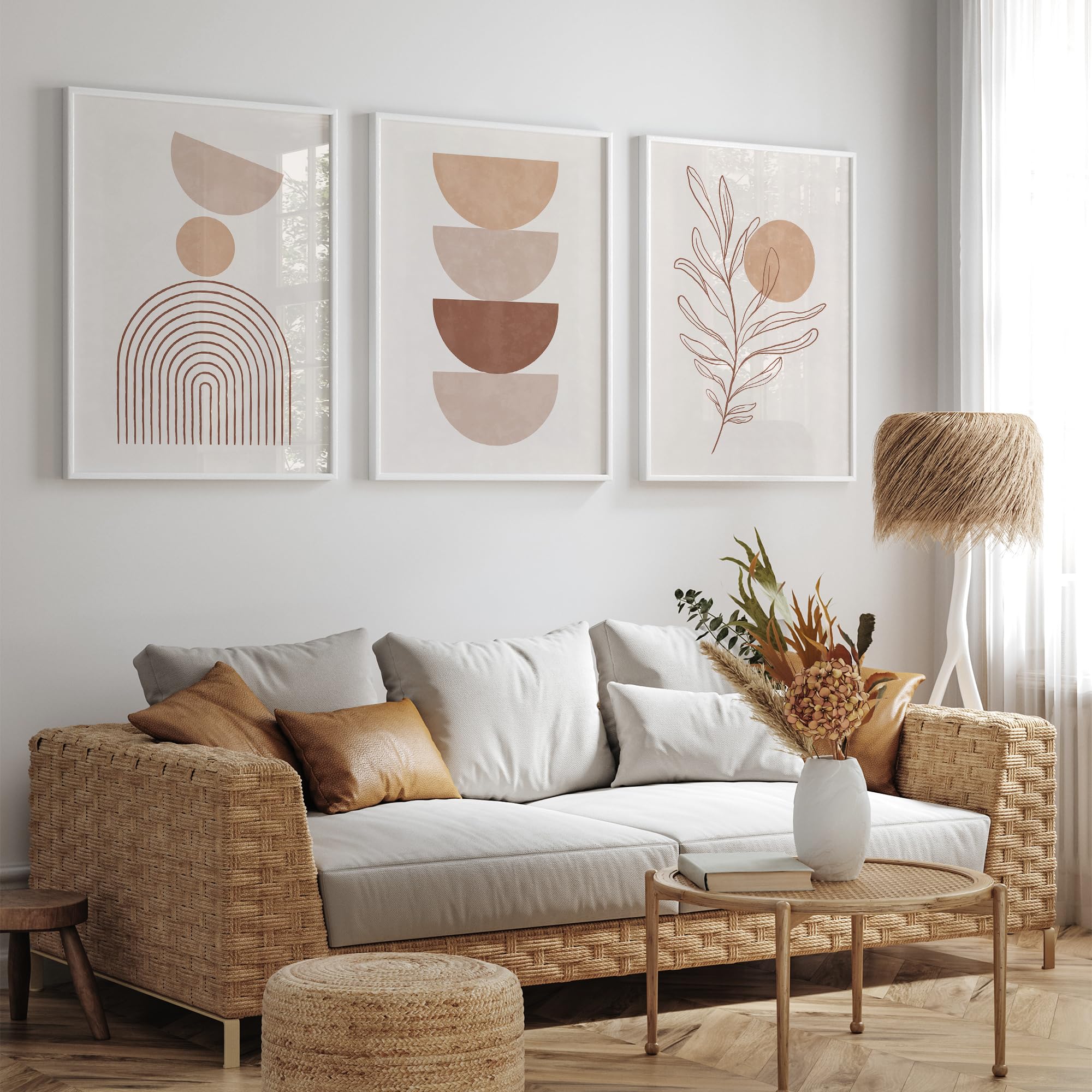 OHBIMA® Set Di Poster Da Parete quadri moderni soggiorno decorazioni camera da letto quadro astratto moderno stampe moderne wall art elegante arte astratta contemporanea (Senza Cornice – 50x70cm)