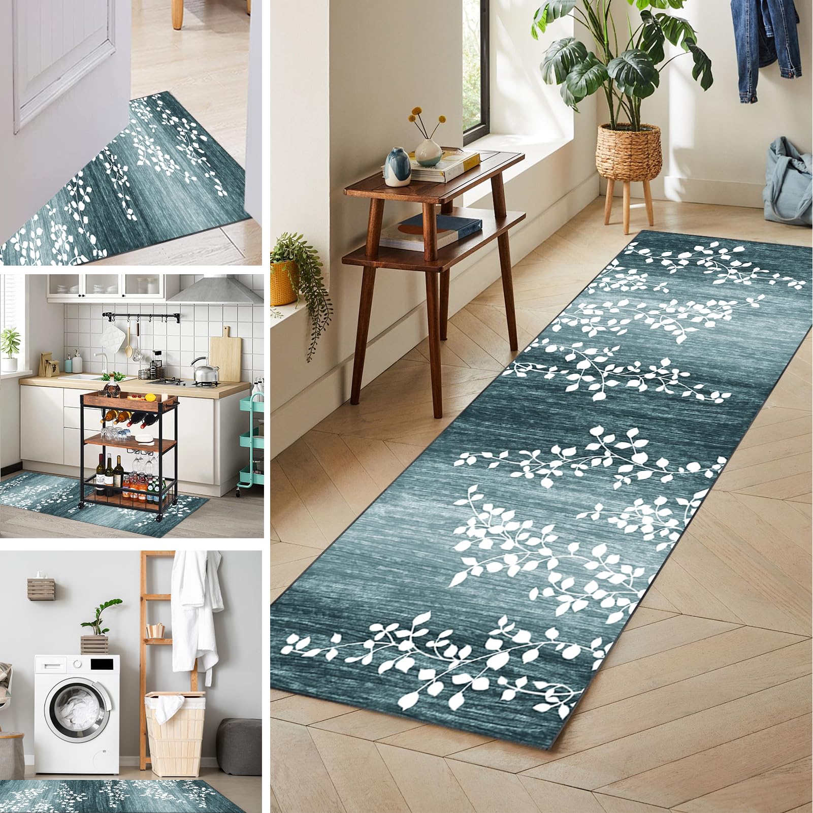 Alfombra de cocina antideslizante ideal para proteger el suelo del pasillo y dormitorio