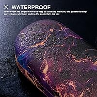 Vista 51 de molshine Estuche rígido de cuero para lentes de sol, funda clásica para gafas grandes para mujeres y hombres,Gafas de sol