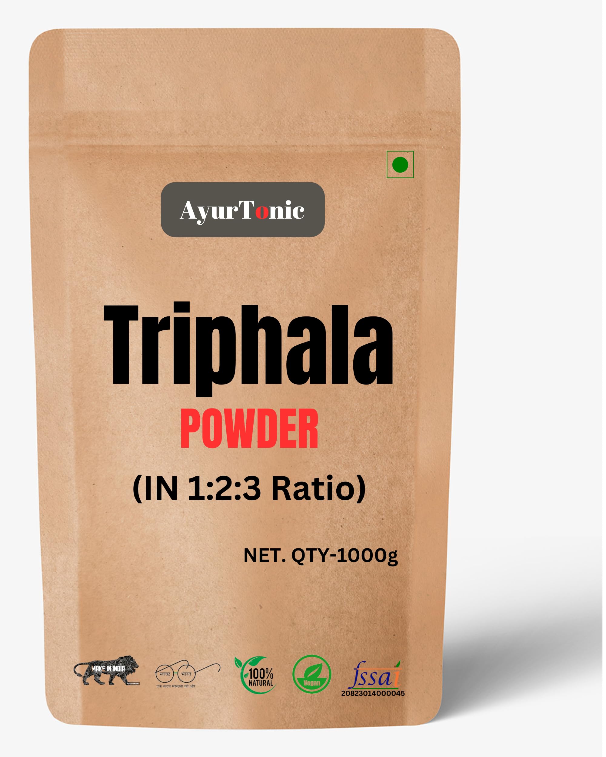 AyurTonic Triphala Powder powder 1:2:3 Ratio - (1kg) Gut Health, Constipation Relief, Triphala for Eyes | Trifala, Herbal Digestive Supplement | Triphala Powder. (B0CZ7C6DPT) Amazon Price History, Amazon Price Tracker
