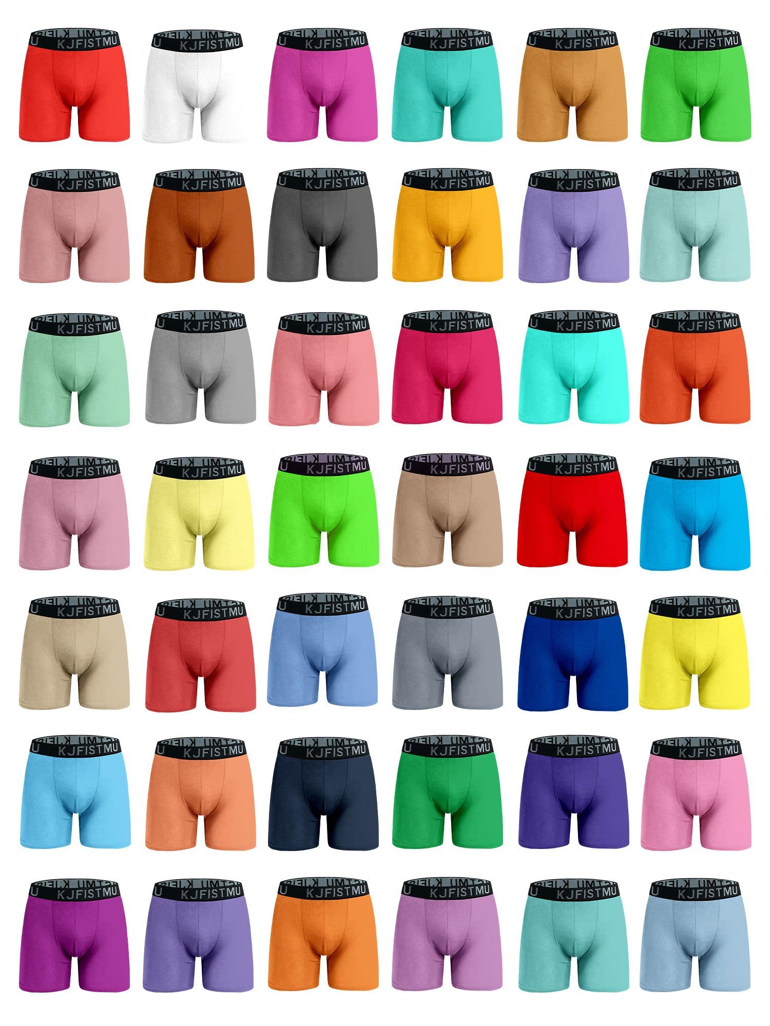 KJFISTMU Mens Underwear Boxer Briefs Pack - Moisture Wicking Breathable Underwear for men