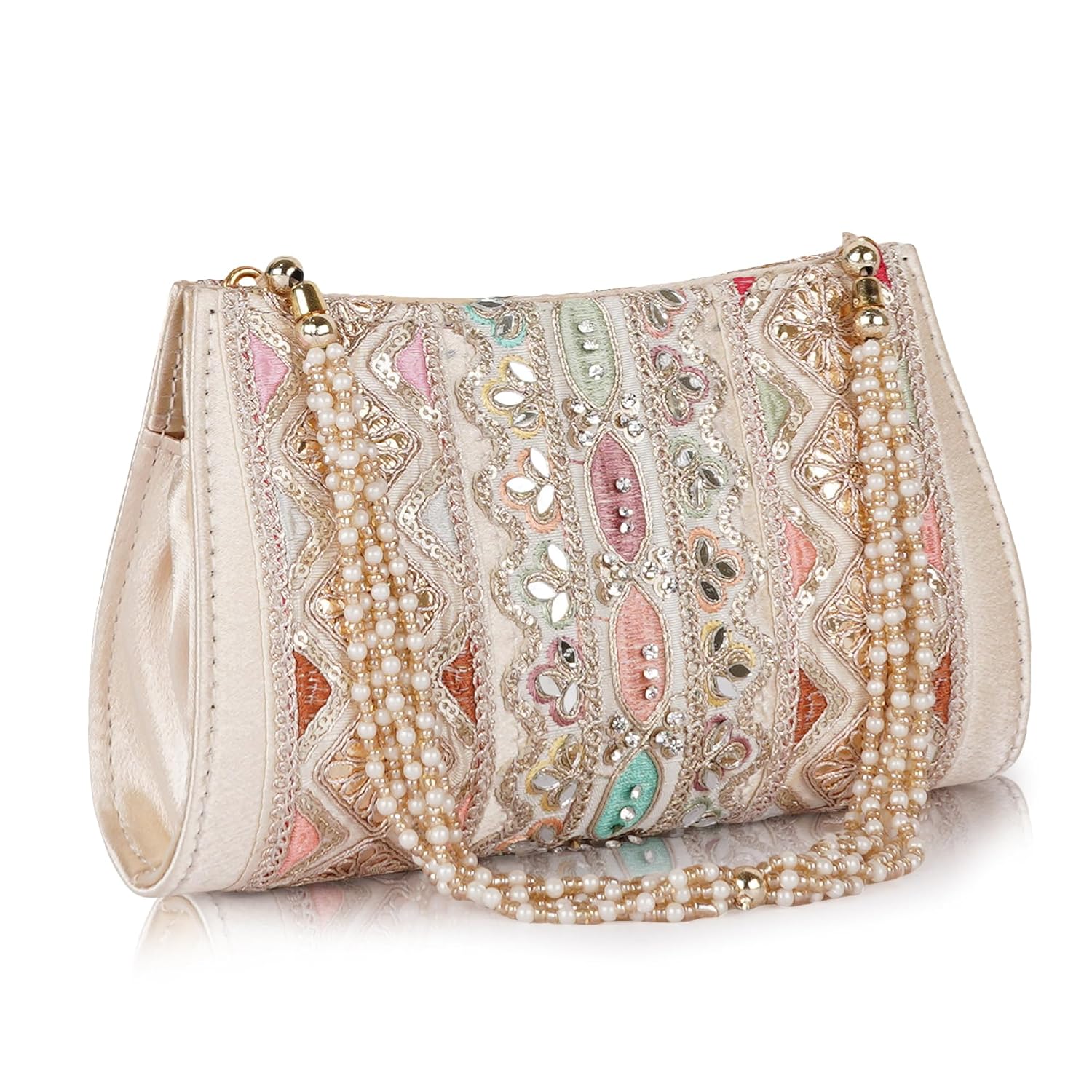 PLANX Velvet SilK Stylish Embroidery Unique Design Trendy Traditional Wedding Party Handheld Potli For Women - Review, Price and Buying Guide