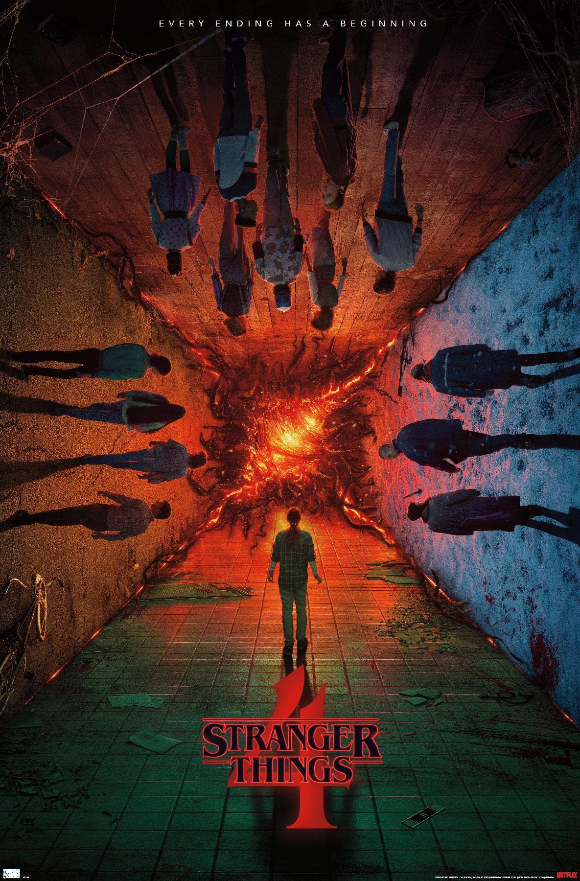 Buy Netflix Stranger Things Season 4 Group Teaser One Sheet Wall