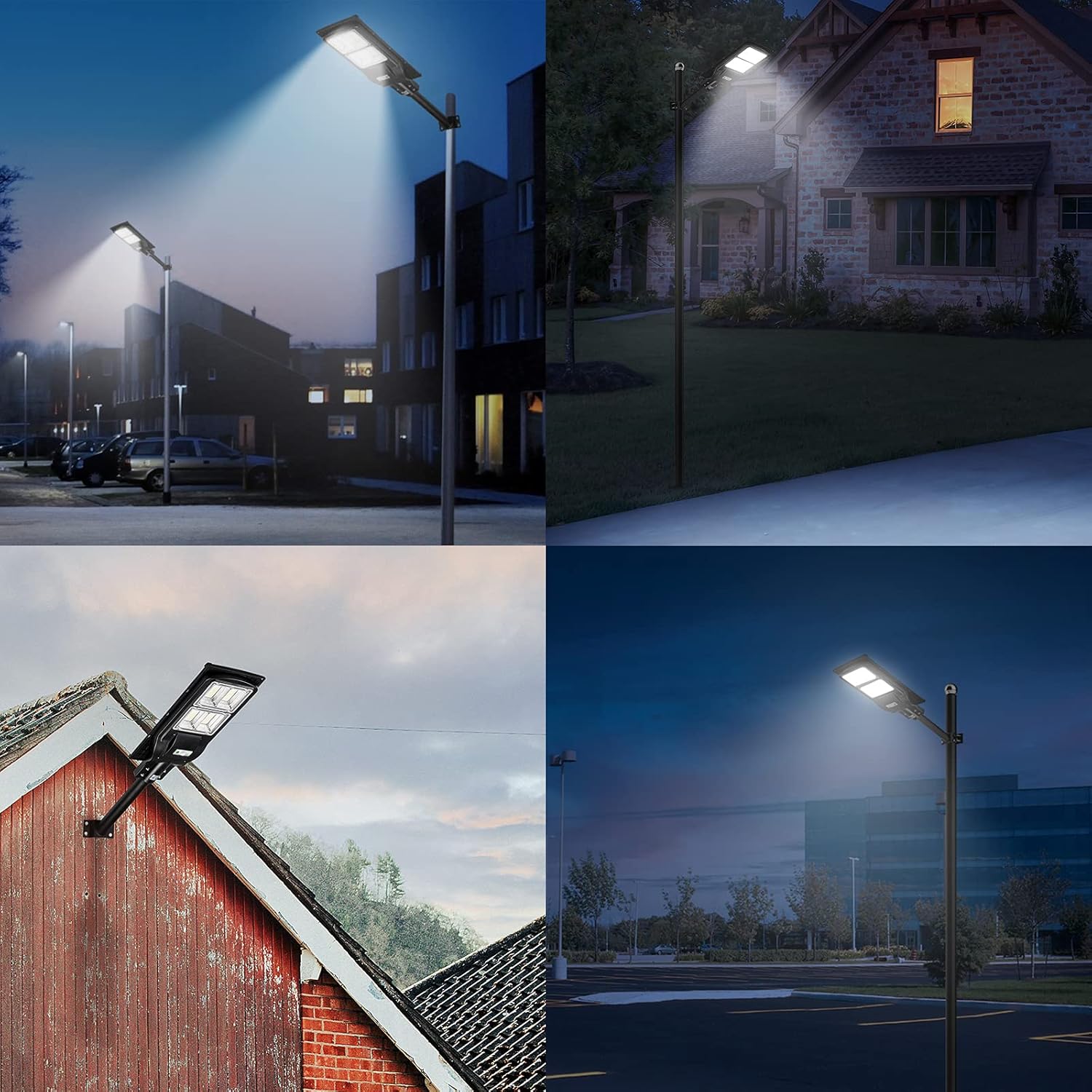 LANGY Solar Street Light 180000 Lumens,240PCS LED, 18000 mAH Battery, High Lumens LED Solar Power Street Lamp Outdoor Dusk to Dawn for Parking Lot, Yard, Garage and Garden