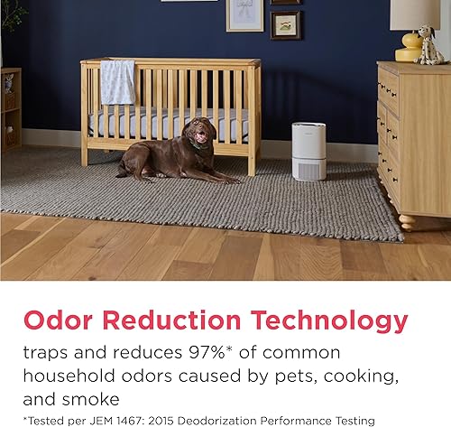 Miniatura 11 de Frigidaire Purificador de aire HEPA PureA300 para dormitorios pequeños, cubre hasta 850 pies cuadrados, filtración de 3 etapas, certificación Energy