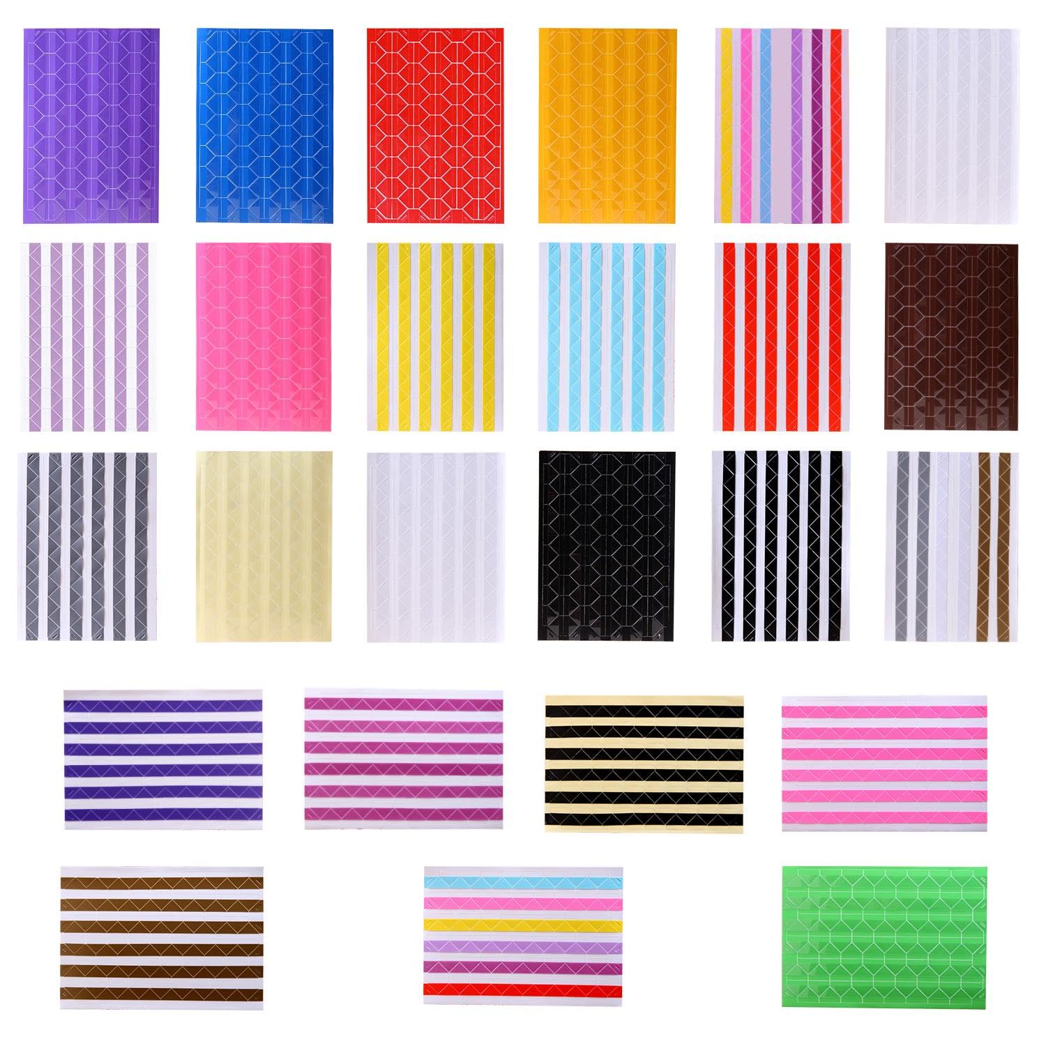 25 Autocollants Coins Photo Multicolores - 103x148 Mm Pour Albums Et DIY