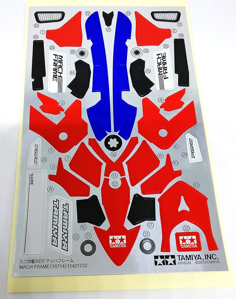 Amazon | マッハフレーム Dパーツ＆ボディステッカー ミニ四駆
