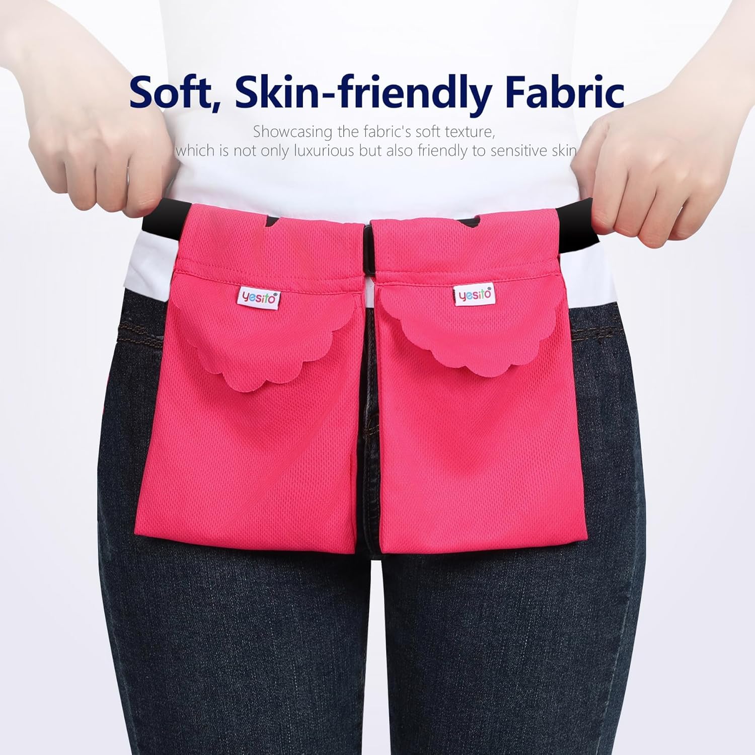 Mastectomy Drainage Pouch and Shower Support Adjustable Comfort (Pink) - Image 2