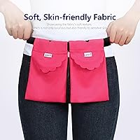 Vista 2 de Bolsa de drenaje para mastectomía y soporte de ducha Confort ajustable (rosa)