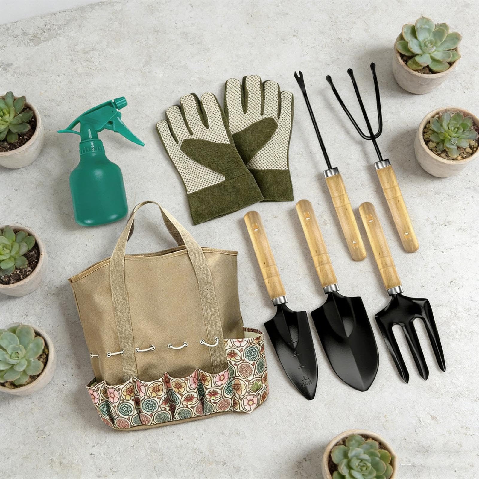Set Di Attrezzi Da Giardino Forniture Per Piantumazione Esterna | Utensili Manuali Per Giardinaggio Per Principianti, Mamma, Papà, Nonno, Nonna, Uomini, Donne, Famiglia, , Appassionati