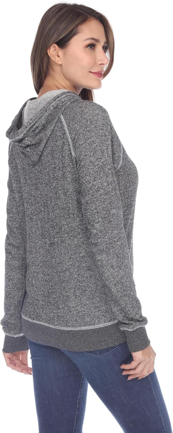 long Sleeve Zip Hoodie Women Cotton Blend Pocket long Sleeve Jacket，Comfortable FrenchTerry Hoodie for Everyday - Image 5