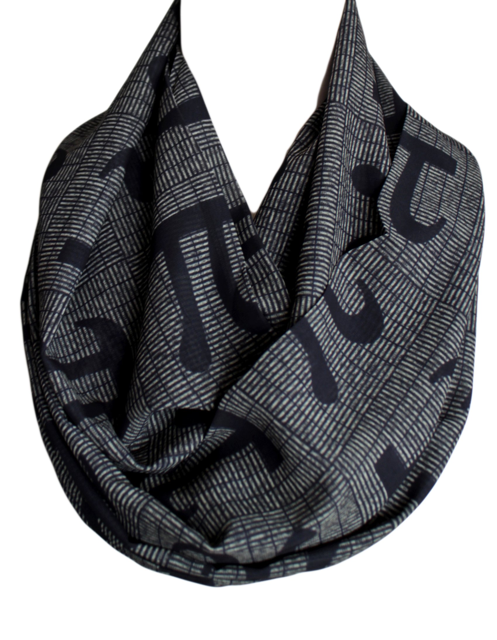 Etwoa's Pi Letter Infinity Scarf Circle Geek Scarf
