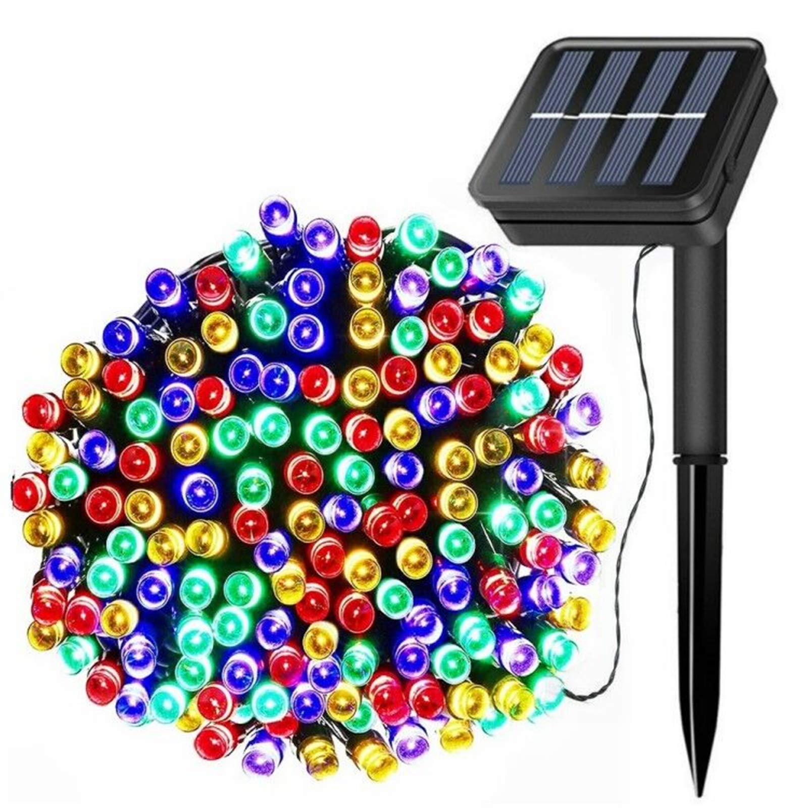 FANSIR Solar String Lights, 72ft 200 LED Outdoor String Solar Powered Fairy Lights Waterproof 8 Modes Garden Decorative Light for Tree, Patio, Garden, Yard, Home, Wedding, Party (Multicolor)