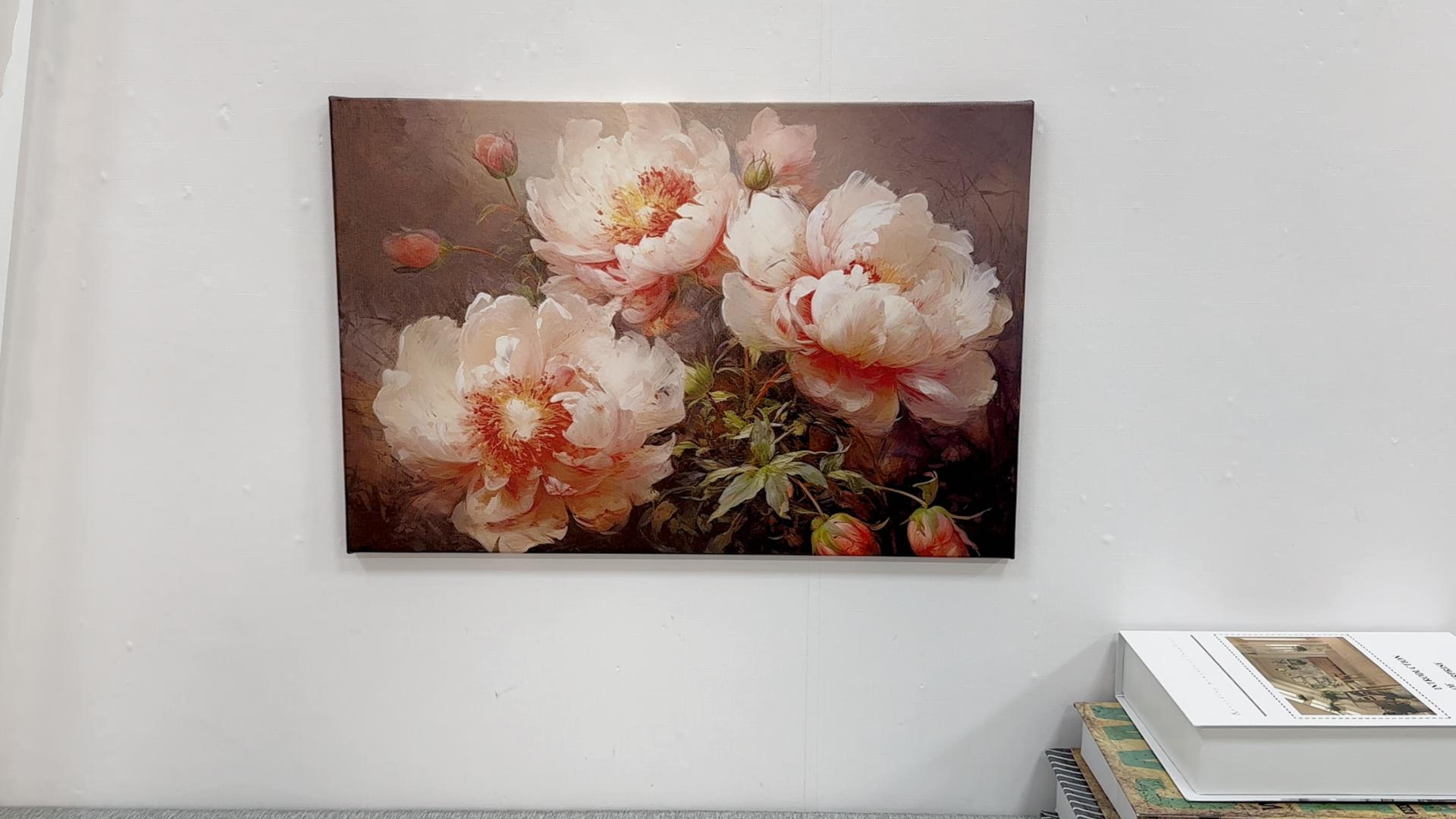 Amazon.com: ZXHYWYM Peony Floral Wall Art Vintage Pink Flower