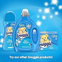 Vista 10 de Snuggle Fabric Softener Liquid, Ultra Concentrated, 80 Oz, 200 Medium Loads, Blue Sparkle Fabric Conditioner, Long-Lasting Fresh Scent, Softens