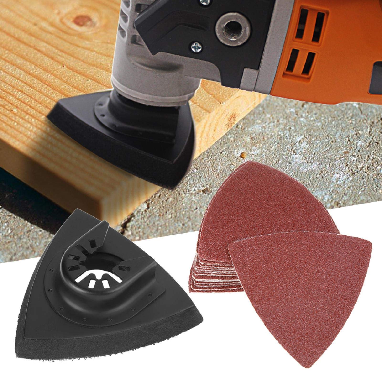 82 Pièces Kit de Ponçage Pour Scie Oscillante Tampon de Sable Oscillant Multifonction Outils Oscillants Résistant à L'usure Pour Bosch