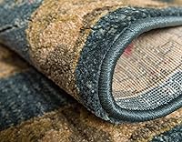 Vista 5 de Unique Loom Edinburgh Collection - Alfombra rectangular (4 pies 1 pulgada x 6 pies 1 pulgada, rectangular, azul marinobronceado)