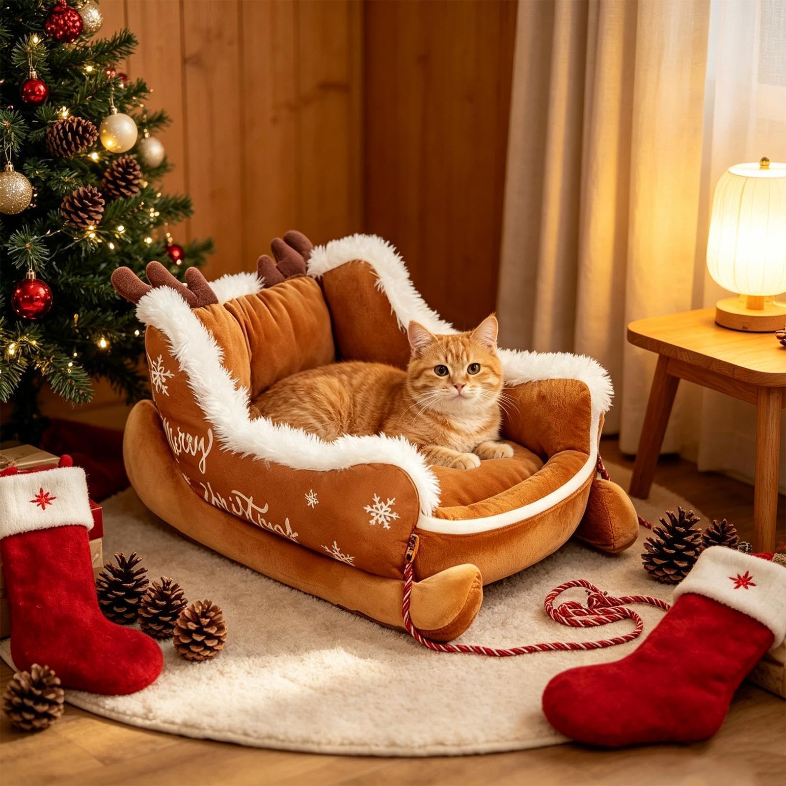 Divano per cani, in caldo peluche, antiscivolo, comodo riposo e relax