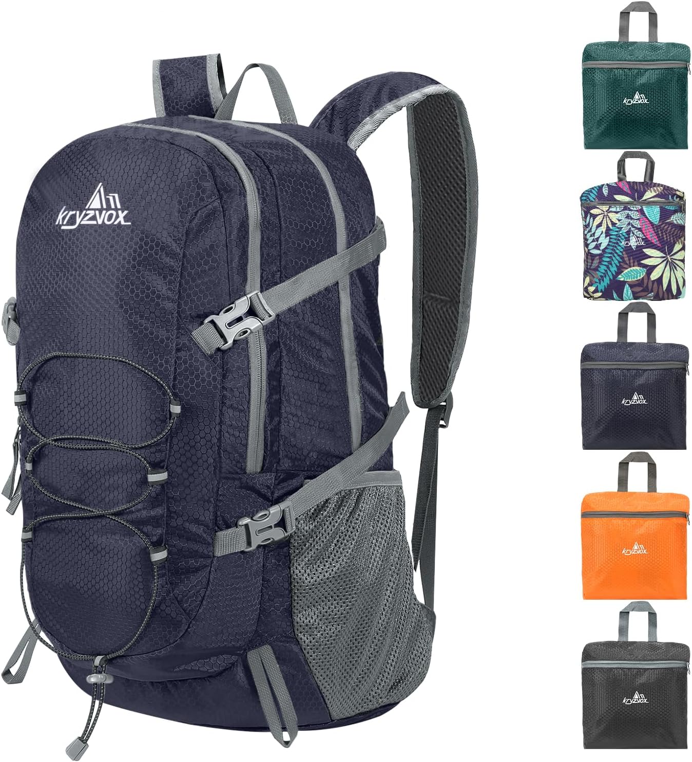 40L Lightweight Travel Backpack - Perfect for Women Men Rucksack, Foldable waterproof Hiking Daypack,Walking, School, Camping,Sports Outdoor or Work Knapsack (BLUE)