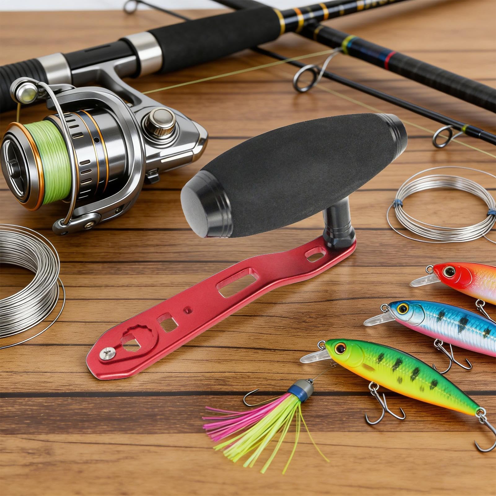 Asas de repuesto para carretes de pesca Herramienta de lanzamiento en T