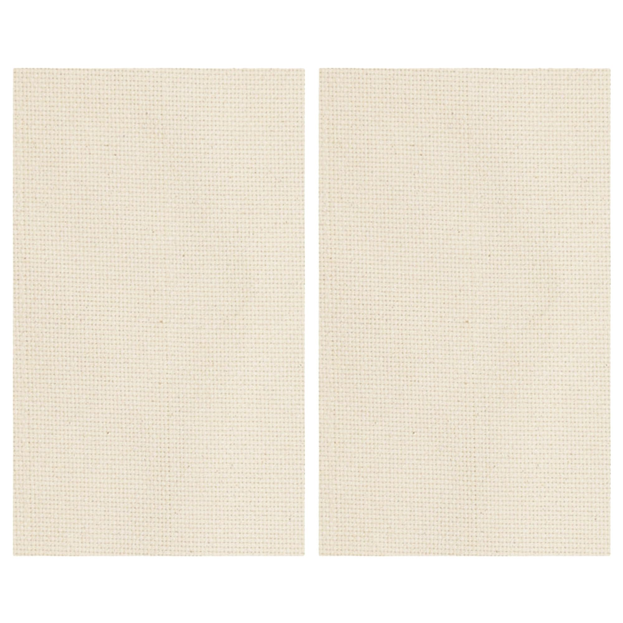 2 PCS Tufting Cloth Punch Needle Fabric, Punch Needle Cloth, Embroidery Fabric, Monks Cloth for Punch Needle Embroidery Rug Hooking, Punch Needle Frame, 26.4 x 19.7 Inch
