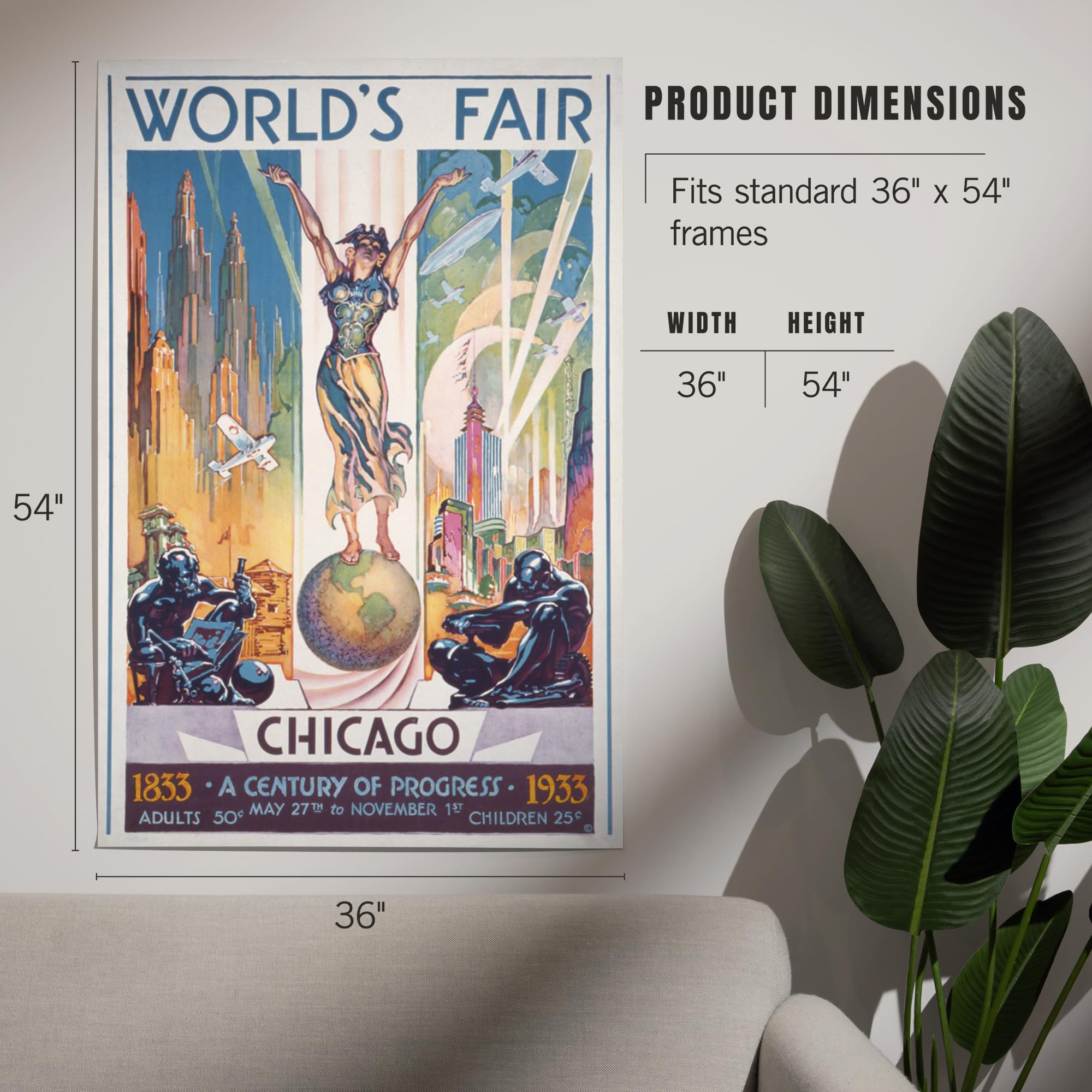 Amazon.com: Lantern Press 36x54 Inch Giclee Art Print Wall Decor