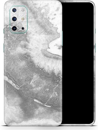 Design Skinz Gray Slate Marble V26 - Full-Body Cover Wrap Decal Skin-Kit Compatible with The OnePlus 6T Full-Body, Screen Trim & Back Glass Skin