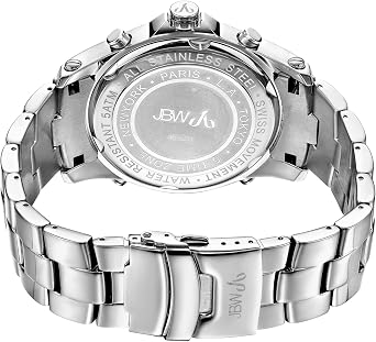 JBW Just Bring Men's JB-6213-C Jet Setter Silver Stainless Steel Five Time Zone Diamond Watch